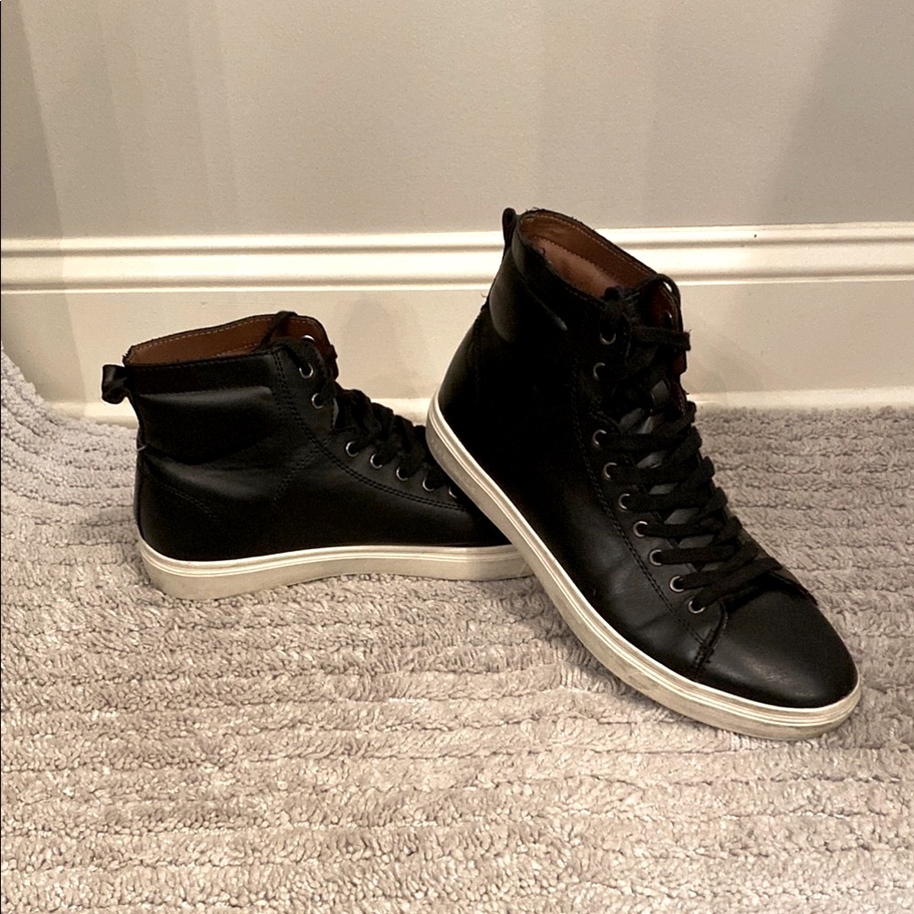 Perry Ellis Black High-Top Sneakers